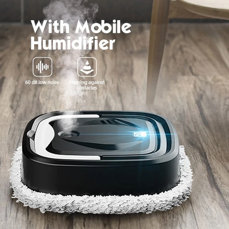 Robotic Vacuum Cleaner With Strong Suction Auto Mopping Wireless App Control Auto Charging For Pet 3