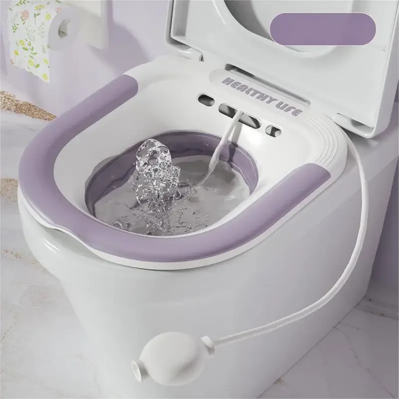 Portable Foldable Toilet Sitz Bath Basin For Hemorrhoid Relief And Pregnant Women Treatment Soaking 7