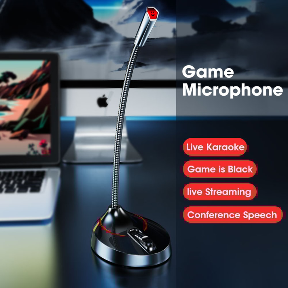 Mini Microphone PC Mic Wired Microphones For PC Computer Laptop Notebook Mic Loud Speaker Chat Mic 1
