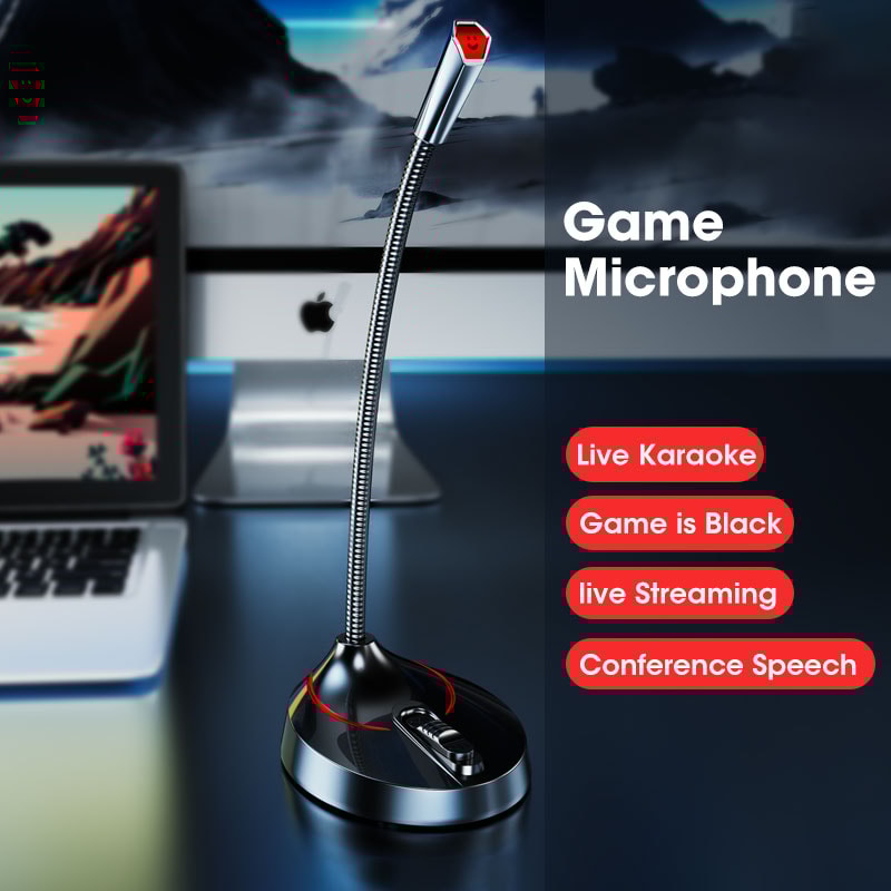 Mini Microphone PC Mic Wired Microphones For PC Computer Laptop Notebook Mic Loud Speaker Chat Mic 1