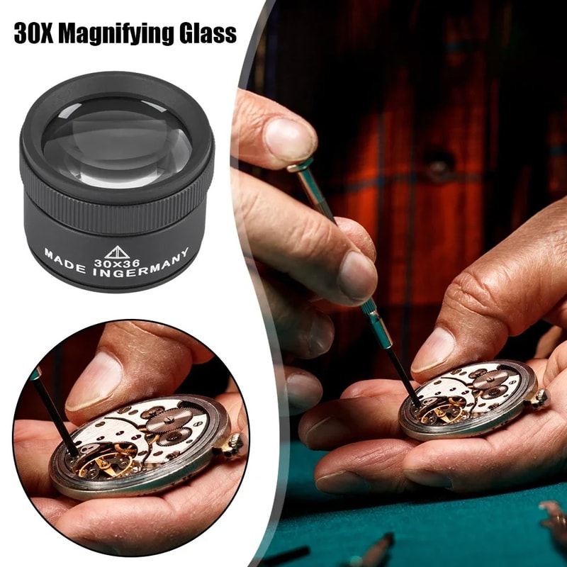 Coins Stamps Jewelry Inspection Tool LED Illuminated Jewelry Loupe Magnifier Pocket Microscope Magn 4
