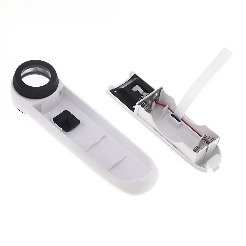 HD Magnifying Glass Handheld Magnifier With Two LED Lights Jewelry Diamond Jade Mirror Identificati 1