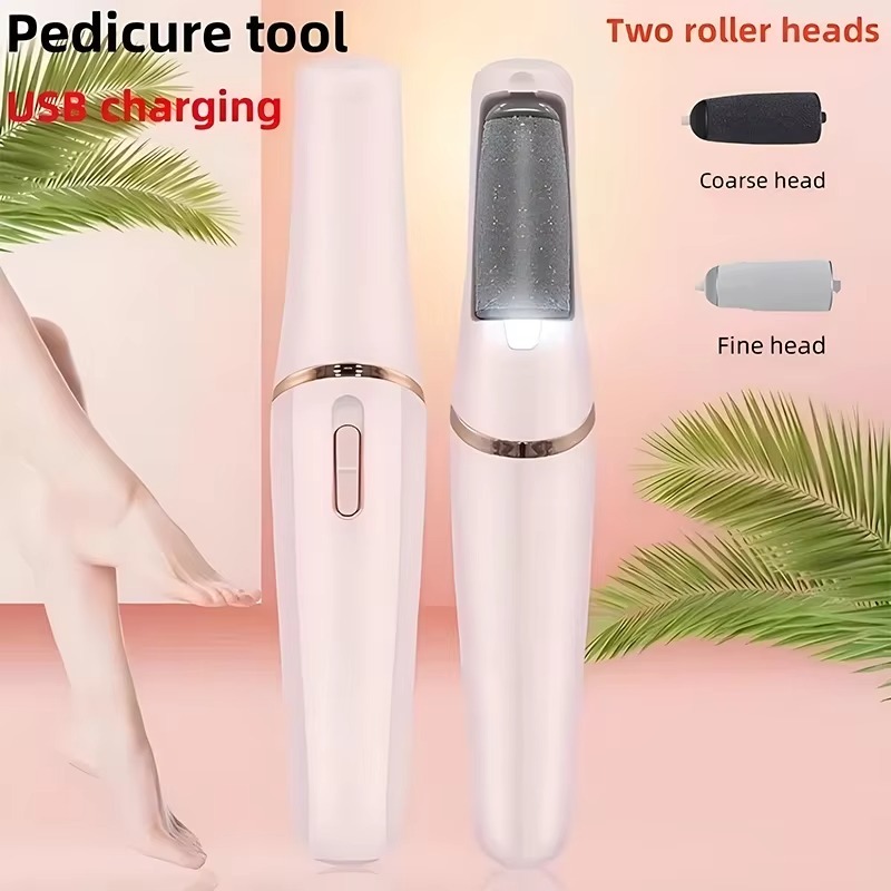 Automatic Foot Grinder, USB Electric Dead Skin Pedicure, Rechargeable Roller Feet Pedicure Tool.