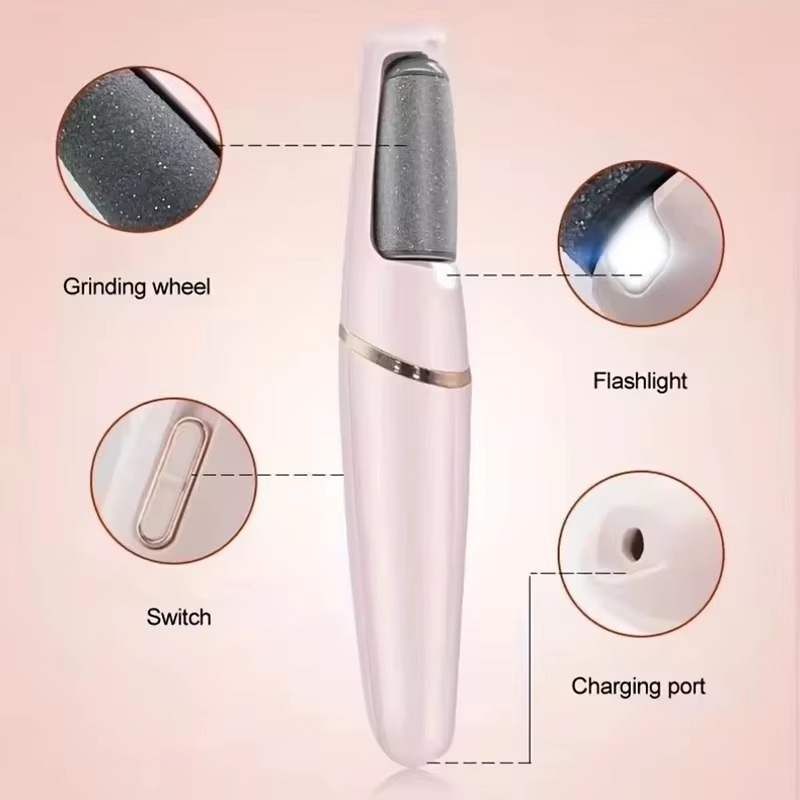 Automatic Foot Grinder, USB Electric Dead Skin Pedicure, Rechargeable Roller Feet Pedicure Tool.