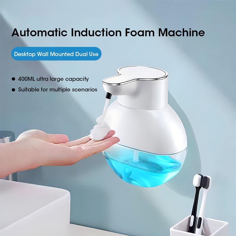 Touchless Motion Sensor 420ml Smart Soap Dispenser Wall Mounted Hand Washing Device For Home And Ki 1