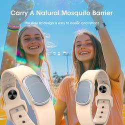 long-lasting natural plant oil mosquito repellent bracelets, waterproof, safe for all ages, summer anti-mosquito.