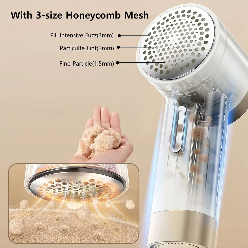 Clothing Shaver Digital Display, Fully Automatic Hair Ball Trimmer, Clothes Lint Remover, Hair Remover for Household Use