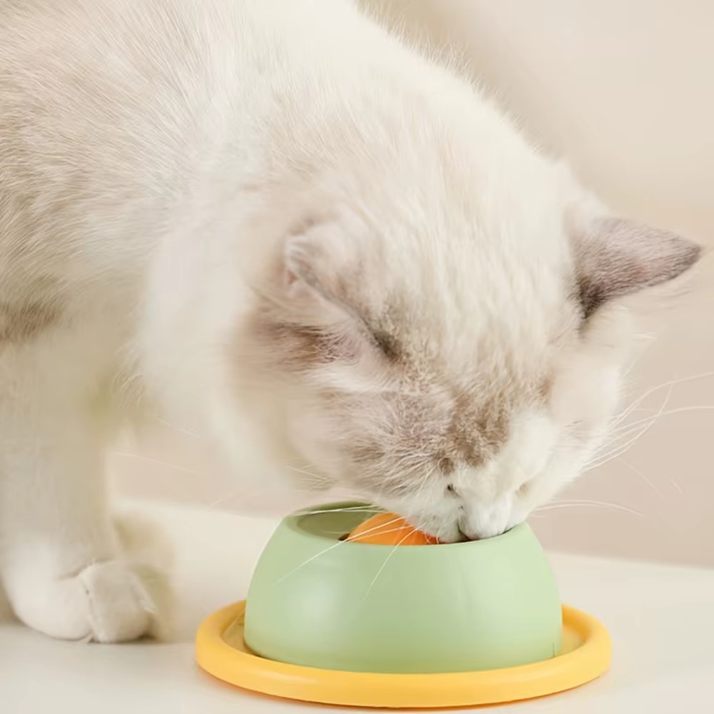 Anti-Slip Interactive Cat Slow Feeder, Funny Kitten Licking Food Toys, Licking Plate Pet Accessories for Cats