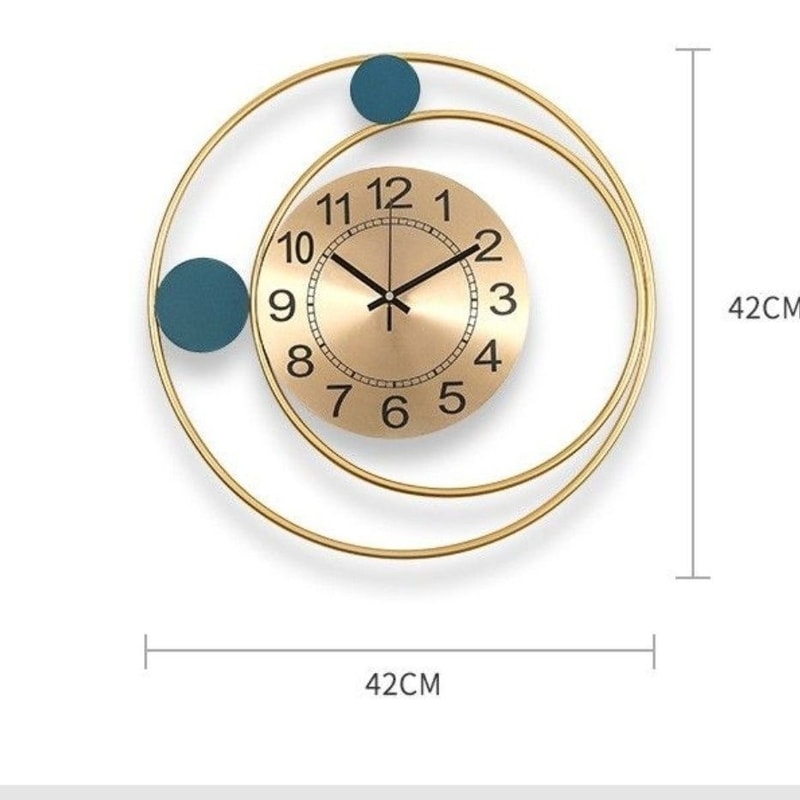 Minimalist Wall Clock, Modern Wind Design, Silent Clock for Home Living Room, Fashionable Bedroom Wall Decoration.