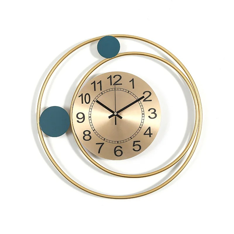 Minimalist Wall Clock, Modern Wind Design, Silent Clock for Home Living Room, Fashionable Bedroom Wall Decoration.