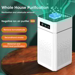 hepa air purifier portable with negative ion technology for bedroom, home, car, smoke odor eliminator.