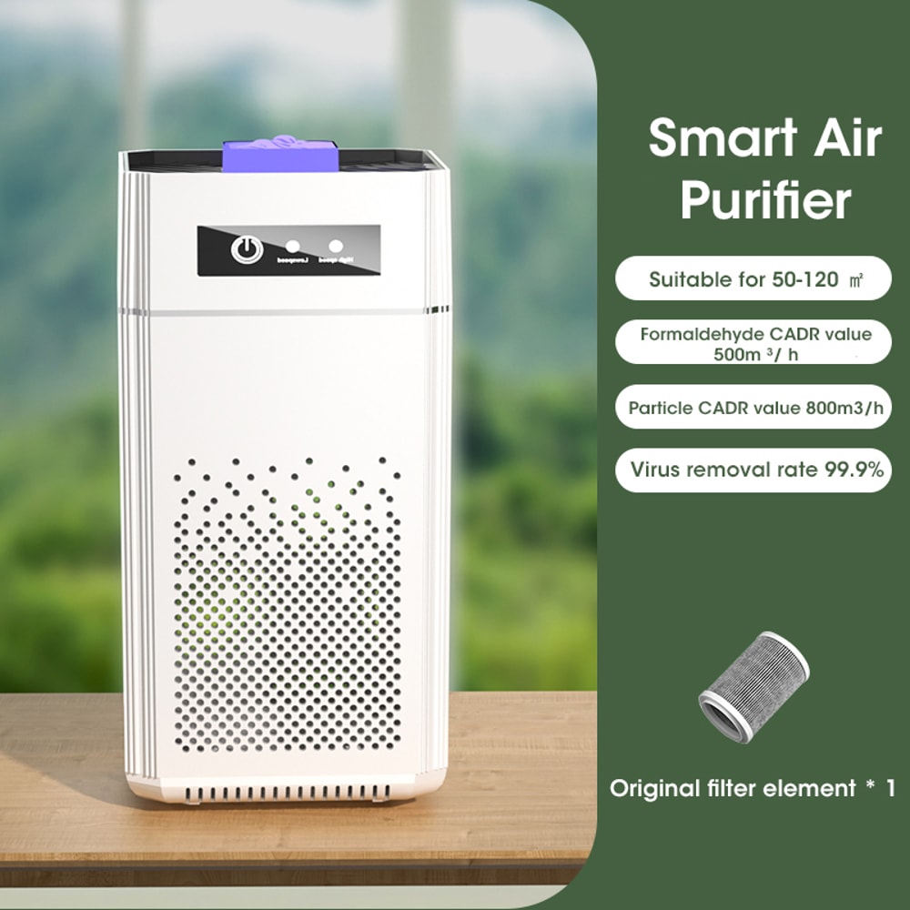 HEPA Air Purifier Portable with Negative Ion Technology for Bedroom, Home, Car, Smoke Odor Eliminator.