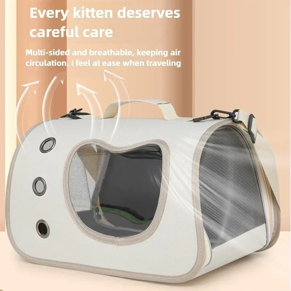 Portable Breathable Pet Carrier Bag Lightweight Foldable For Small Dogs Cats Kittens Outdoor Travel 2