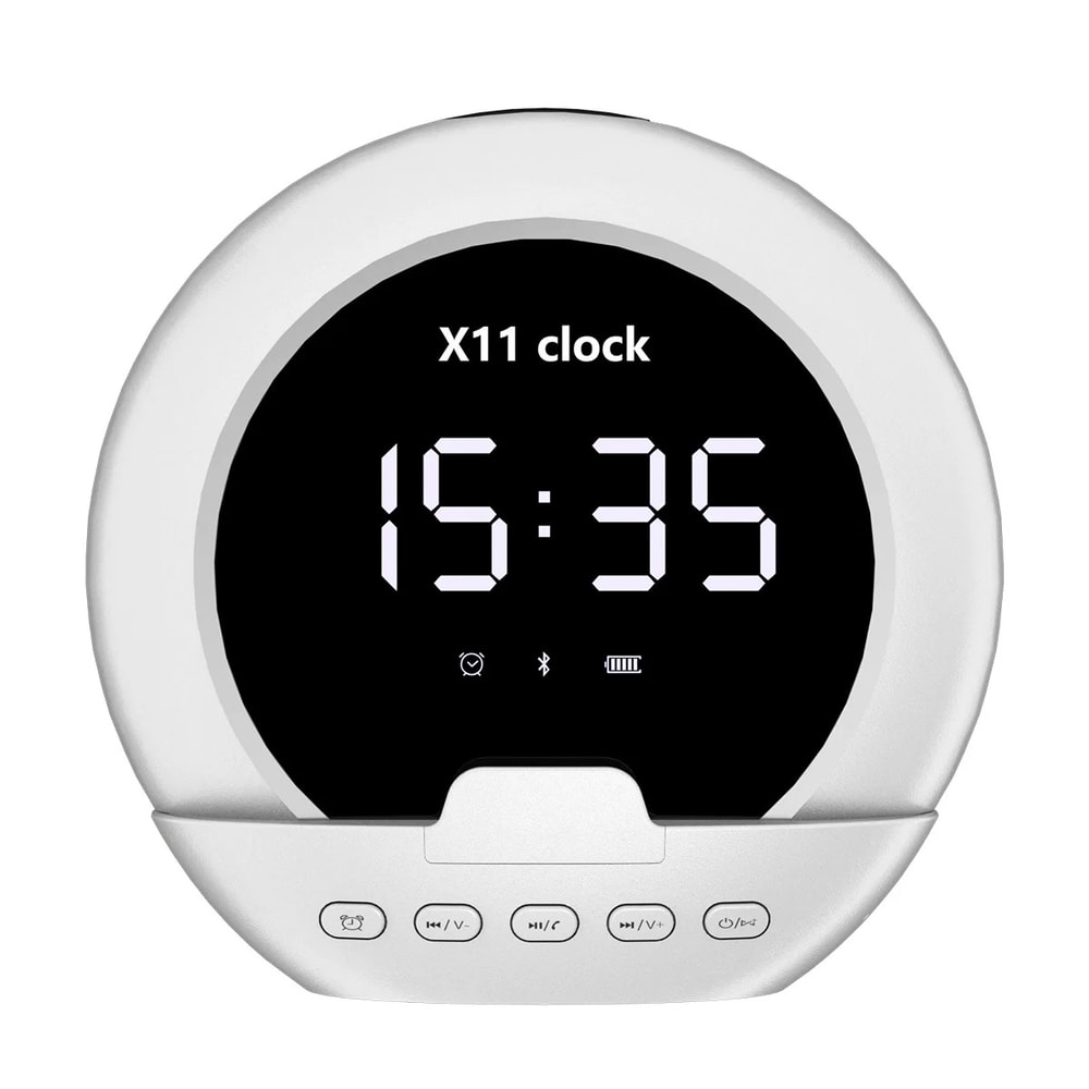 Wireless Speaker and Alarm Clock, Multifunctional Digital Music Device for Home, Travel, and Sports, Small Size