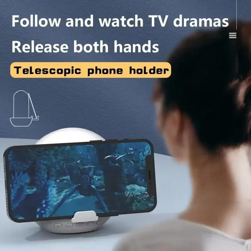 Wireless Speaker and Alarm Clock, Multifunctional Digital Music Device for Home, Travel, and Sports, Small Size