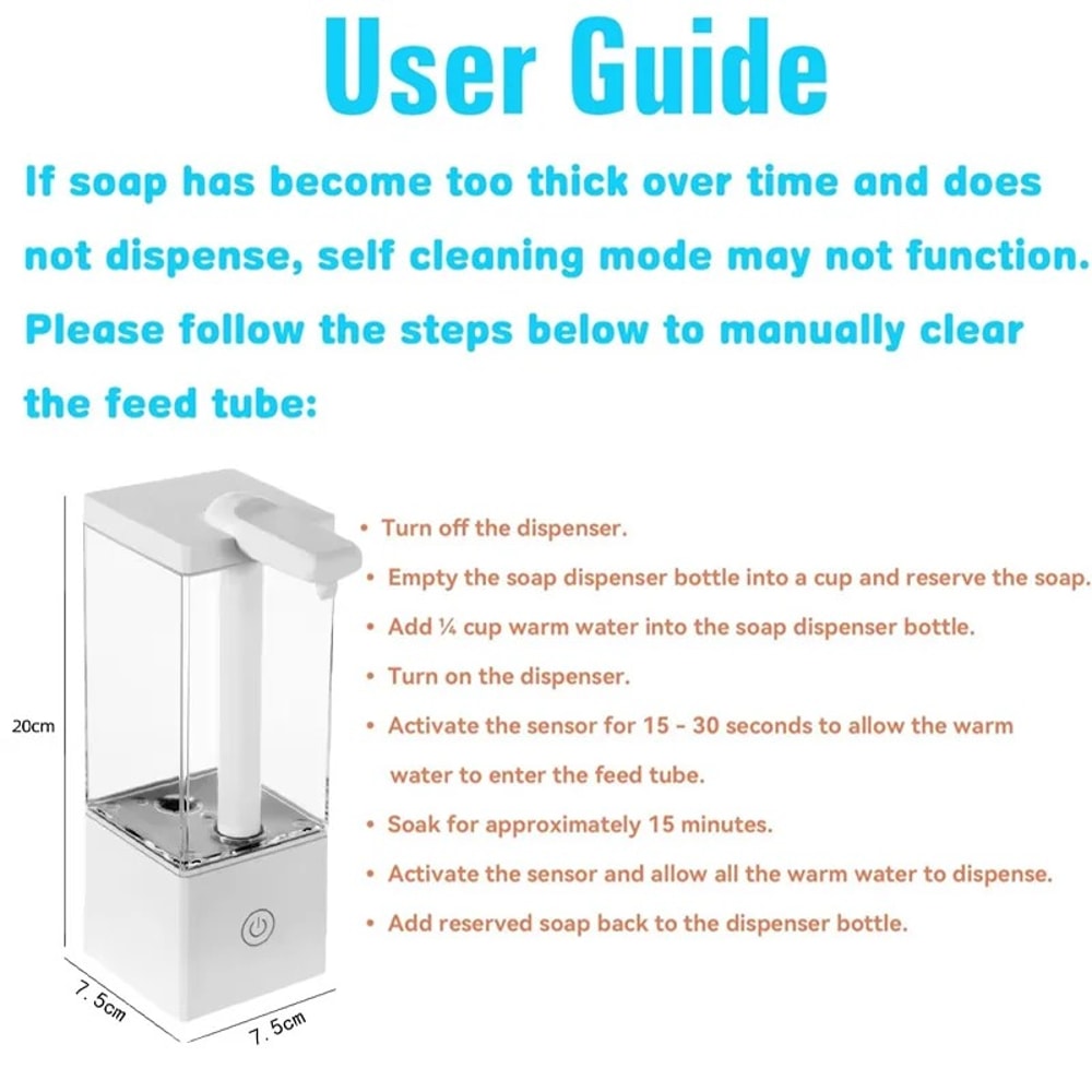 Rechargeable Auto Touchless Liquid Dispenser Sensor Pump For Hand Soap Shampoo Detergent Kitchen B 5