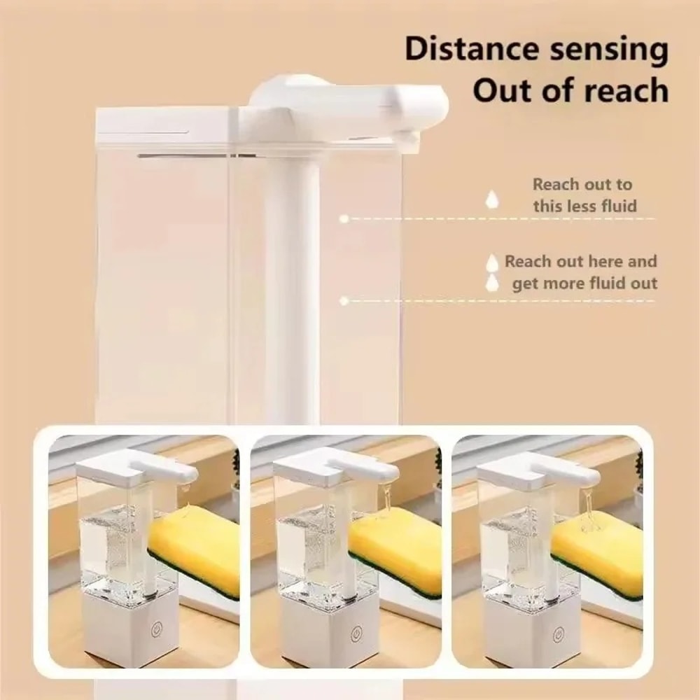 Rechargeable Auto Touchless Liquid Dispenser Sensor Pump For Hand Soap Shampoo Detergent Kitchen B 1