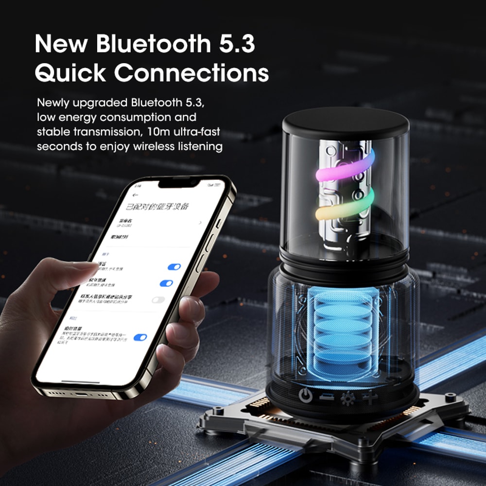 Portable Bluetooth Wireless Speaker Waterproof Outdoor Sports Bass Party Speaker 4