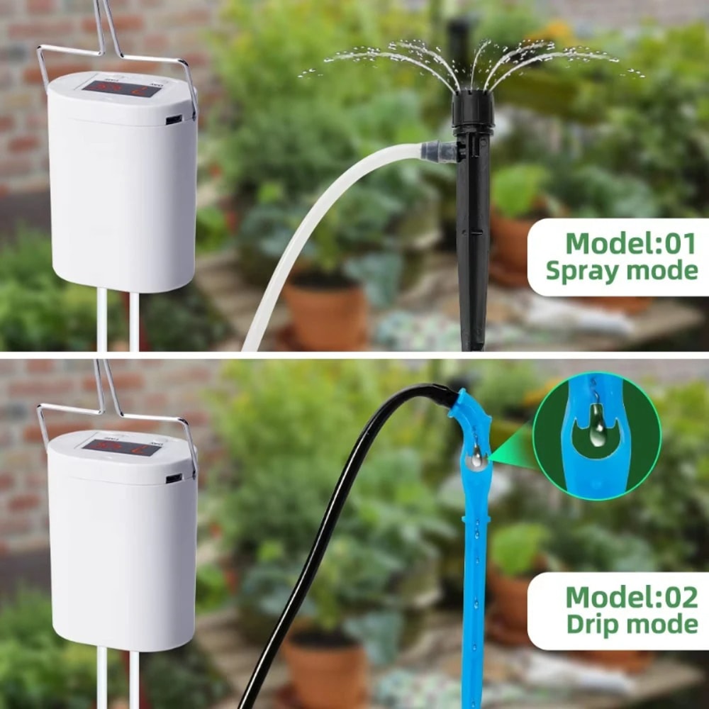 Intelligent Watering Controller, Smart Automatic Drip Irrigation System with Timer for Garden Plants