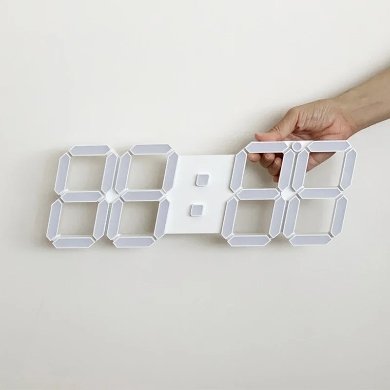 Modern Design LED Wall Clock With Remote Control And Automatic Photosensitive Function 3