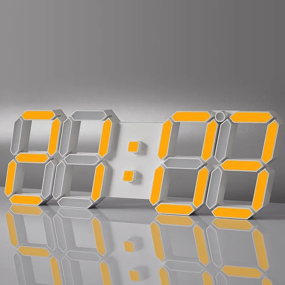 Modern Design LED Wall Clock With Remote Control And Automatic Photosensitive Function 6