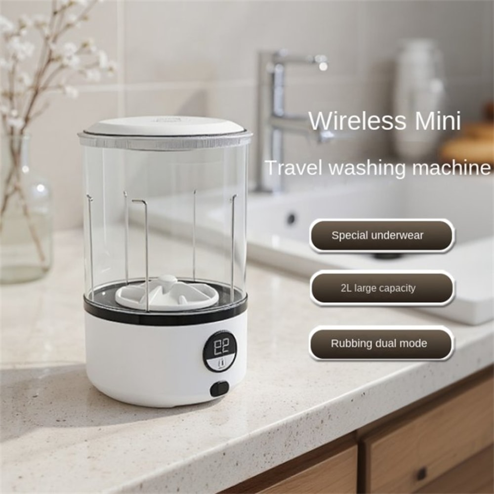 Rechargeable Small Portable Cordless Washing Machine For Underwear 0