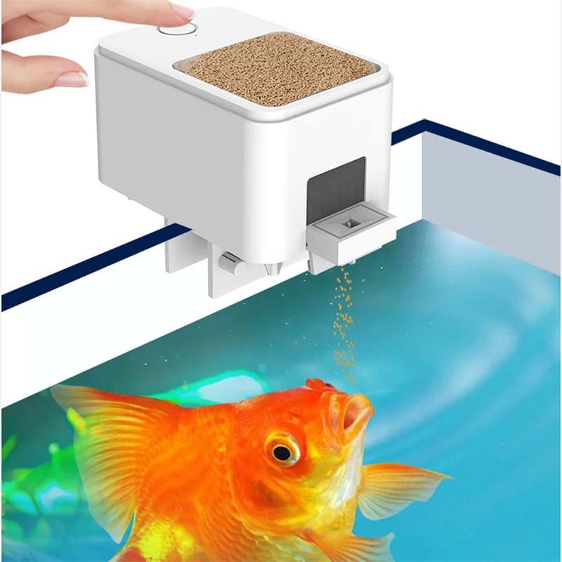 Automatic Fish Feeder Controlled Wireless Timer Food Dispenser With Mobile Remote For Aquarium Vaca 1