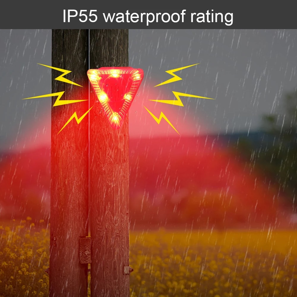 Dog Barking Sound Outdoor Alarm With LED Flashing Strobe Light For Home Villa Farm Barn Security 2