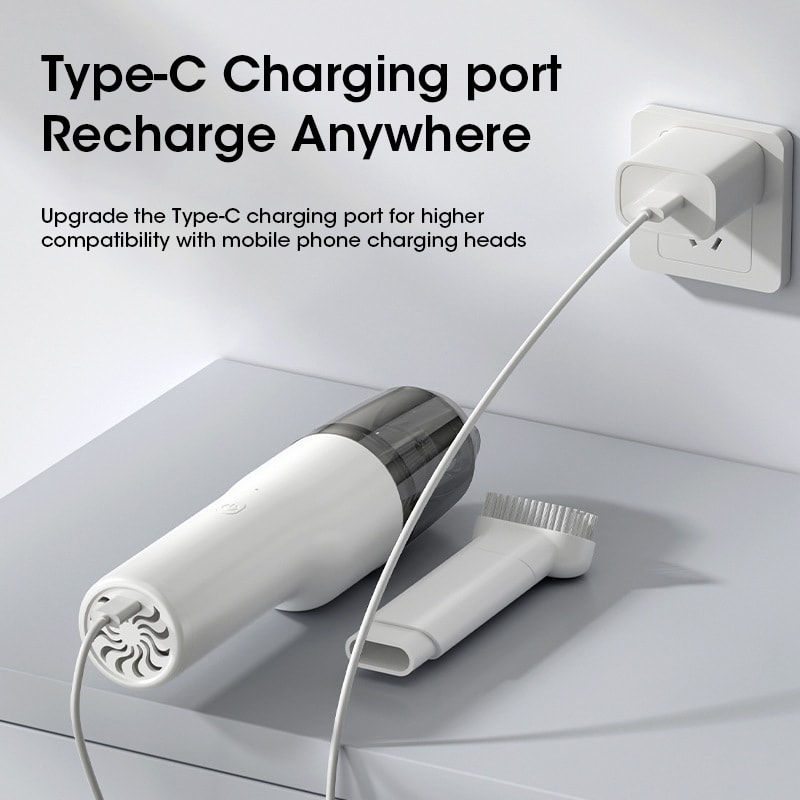 Portable High Suction Handheld Wireless Vacuum Cleaner USB Charging For Car And Household 3