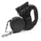 LED Retractable Double Dog Leash with Reflective Features for Small to Medium Dogs.