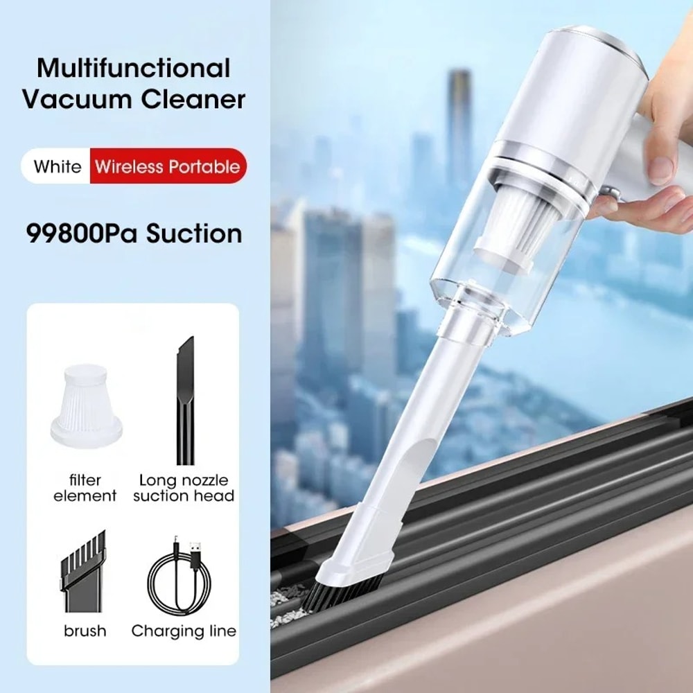 Rechargeable Cordless Handheld Vacuum Cleaner Suction Wet Dry Portable For Pet Hair Car Home Cleani 0