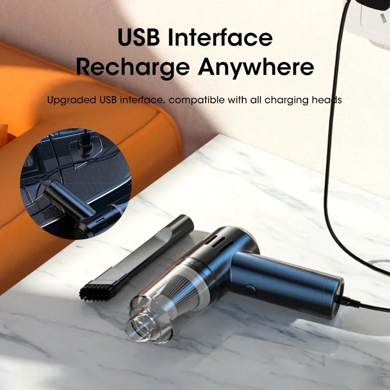 Rechargeable Cordless Handheld Vacuum Cleaner Suction Wet Dry Portable For Pet Hair Car Home Cleani 2