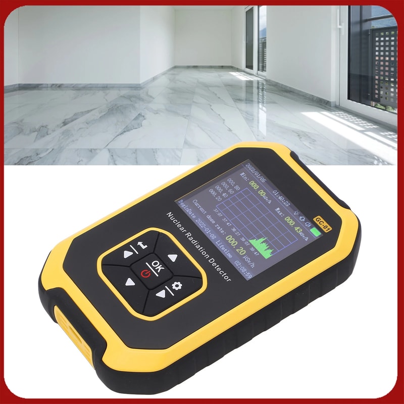 Digital Radiation Test Meter for X-Ray Monitoring of Marble Tiles and Surface Safety