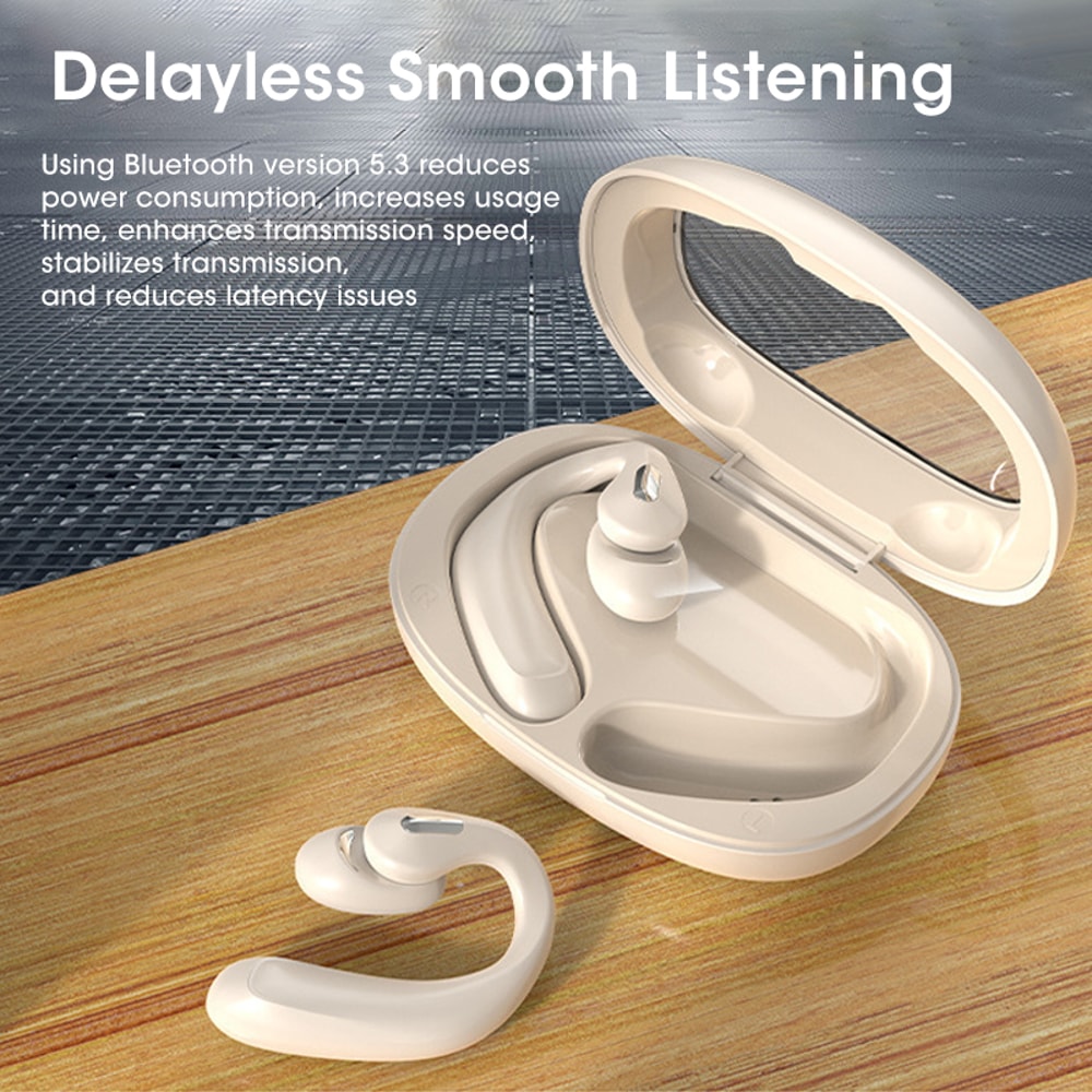 Bluetooth Earbuds with Microphone Wireless Headset Air Conduction Sports Earhook