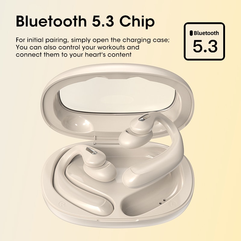 Bluetooth Earbuds with Microphone Wireless Headset Air Conduction Sports Earhook