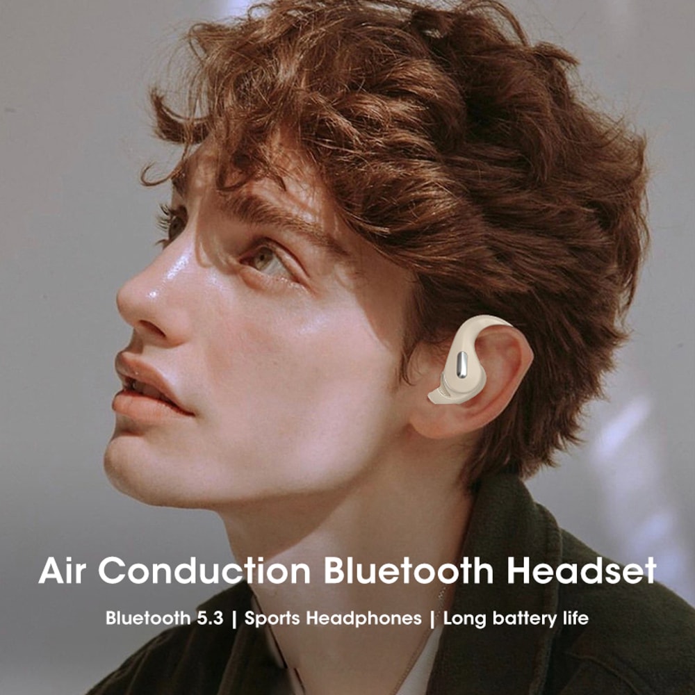 Bluetooth Earbuds with Microphone Wireless Headset Air Conduction Sports Earhook