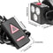 USB Rechargeable LED Chest Front MultiLamp Red Warning Night Running Light Triangle Reflective Stra 5