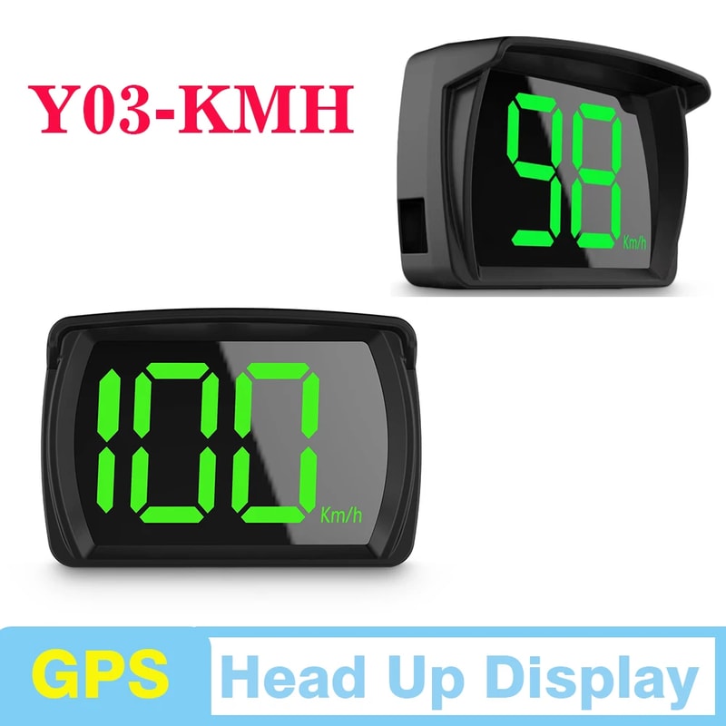 Universal Car GPS HUD Speedometer Digital Big Font KMH Over Speed Reminder Plug And Play 1