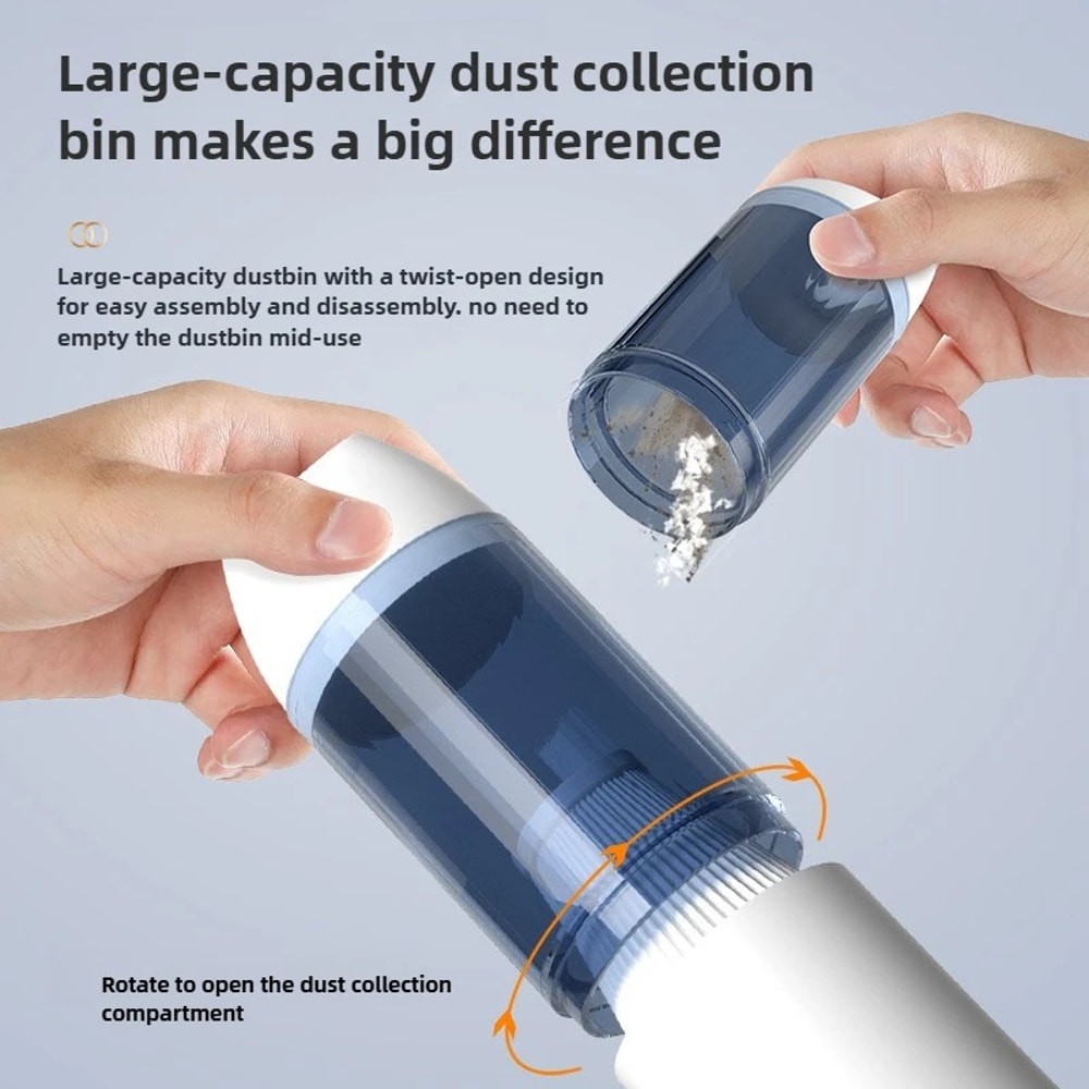 Handheld Mini Cordless Car Vacuum Cleaner, Wireless Charging for Home and Desktop Cleaning