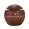 Wood Grain Air Humidifier USB Cool Mist Sprayer Mini Electric Humidifier for Bedroom Aromatherapy Diffuser
