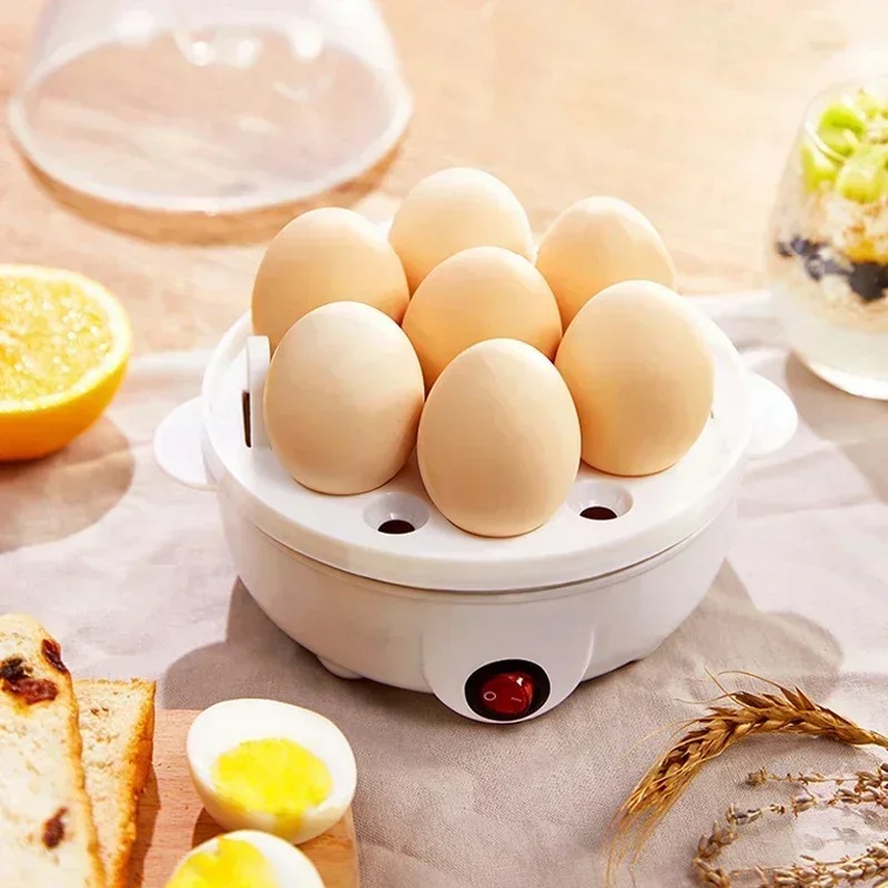 Compact Electric Egg Cooker Multifunctional Steamer For Hard And Soft Boiled Eggs And Vegetables 0