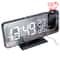 Electronic Desktop LED Alarm Clock With USB Wake Up FM Radio Time Projector Snooze And Dual Alarms 0