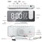 Electronic Desktop LED Alarm Clock With USB Wake Up FM Radio Time Projector Snooze And Dual Alarms 2