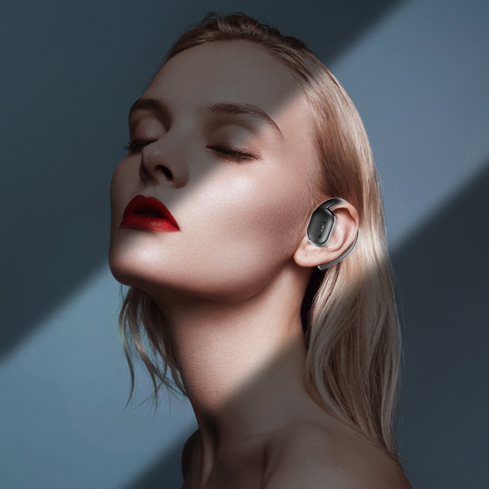 Wireless Bluetooth Earbuds With LED Display Stereo HIFI Binaural Hanging Ear Sports Long Battery Li 1