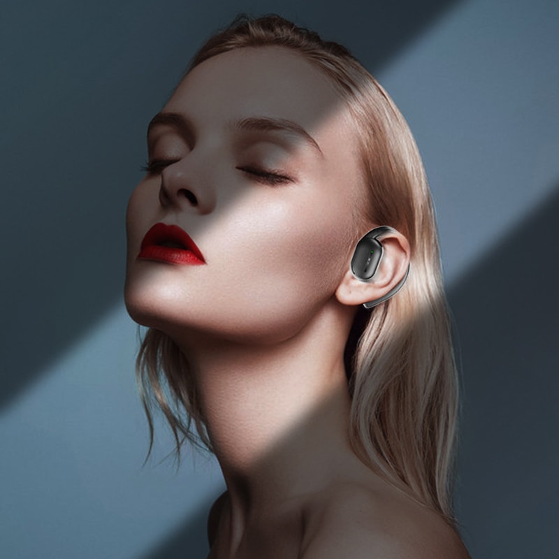 Wireless Bluetooth Earbuds With LED Display Stereo HIFI Binaural Hanging Ear Sports Long Battery Li 1