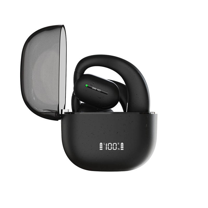 Wireless Bluetooth Earbuds With LED Display Stereo HIFI Binaural Hanging Ear Sports Long Battery Li 0