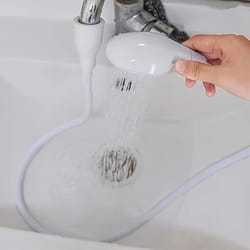 portable shower head attachment for faucet easy installation tap spray nozzle for pet bathing hair washing home.