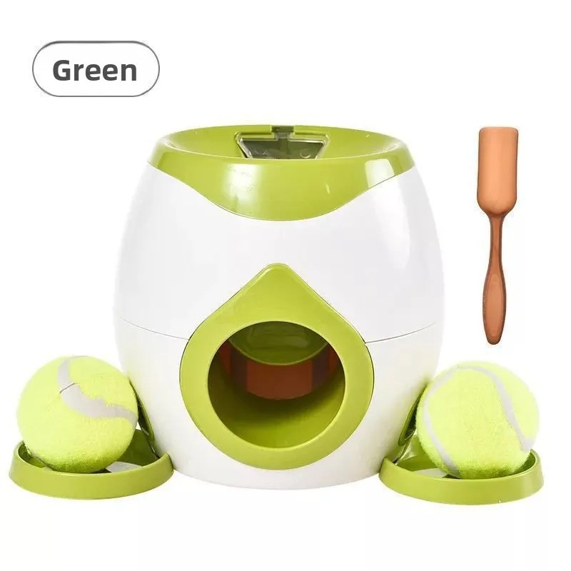 Automatic Interactive Dog Toy Tennis Ball Launcher And Feeding Machine For Dog Training And Rewards 4