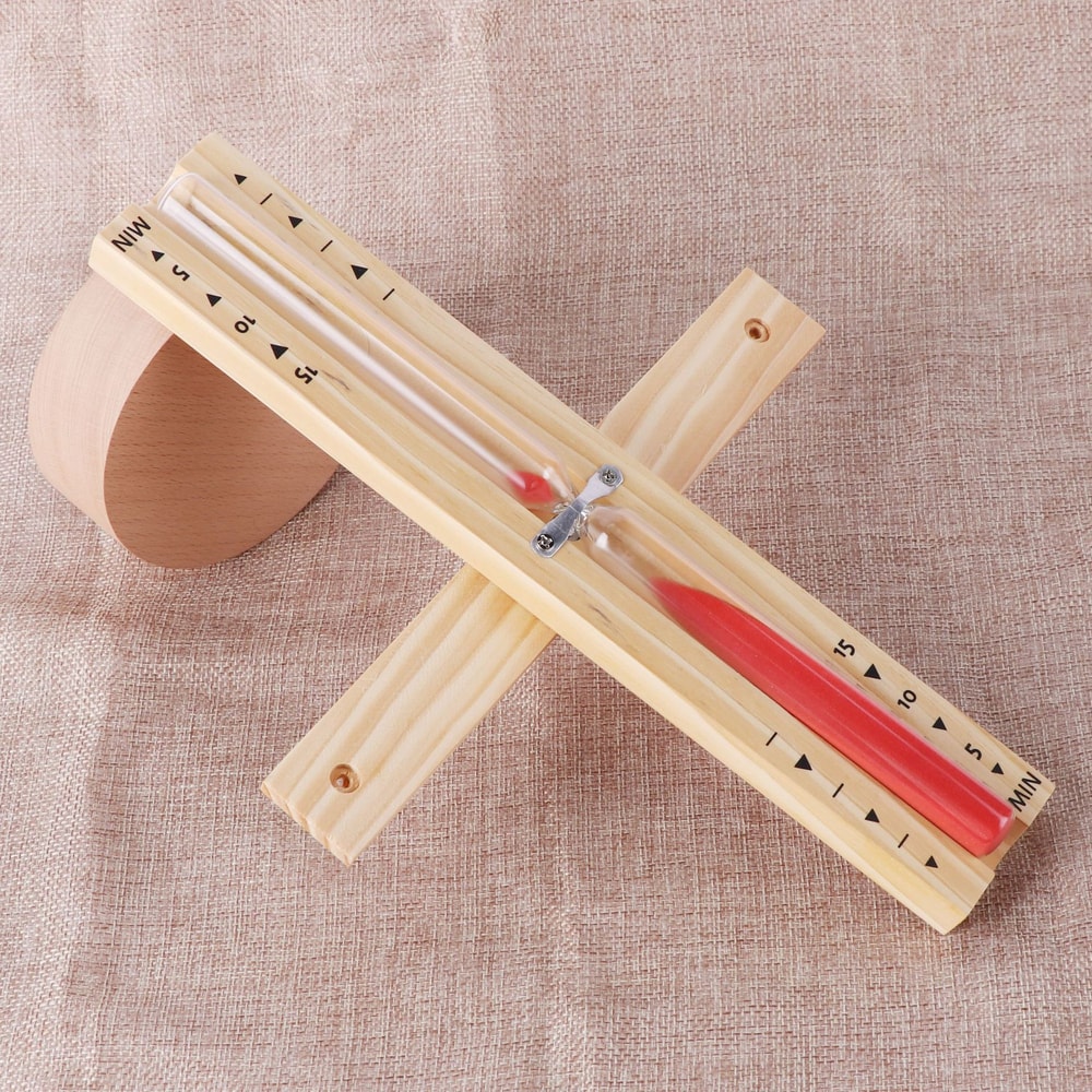 Wooden Rotating Hourglass Timer For Sauna Bathroom Wall Mounted ExplosionProof Glass Ornament 6