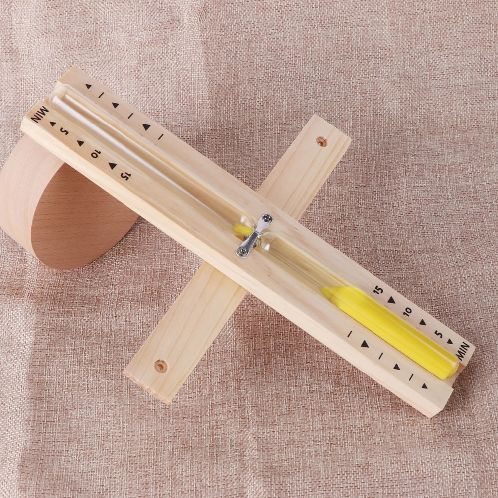 Wooden Rotating Hourglass Timer For Sauna Bathroom Wall Mounted ExplosionProof Glass Ornament 7